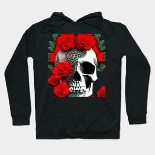 Skull with Roses Hoodie